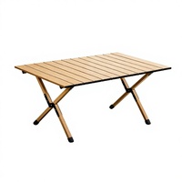 Table pliante rectangulaire d'extérieur en alliage d'aluminium pour barbecue, camping, pique-nique, marché nocturne, utilisation portable