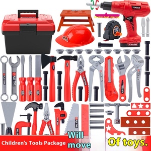 Ensemble de boîte à outils pour enfants Play House Tournevis pour bébé et <span class=keywords><strong>perceuse</strong></span> électrique Scie pour kit d'outils pour enfants Idéal pour garçons et filles - Product Image 6
