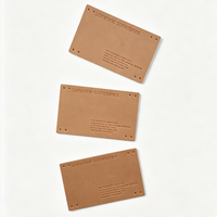 Etiquetas de Cuero Genuino Personalizadas, Ecológicas, con Logotipo Grabado, para Jeans, Accesorios de Ropa, Fabricante OEM