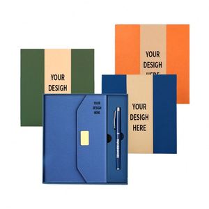 Custom Logo Design Service Company Notebook and <b>Pen</b> Bottle Gift Set Giveaways for Corporate - Product Image 1