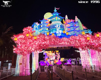 Lanterne mythe antique Lanterne de fête chinoise Décoration pour célébration Lumières artificielles à LED