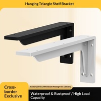 Support mural triangulaire pour bureau, meuble TV suspendu, cloison de support de charge, support en fer à angle fixe, modèle de support robuste pour rangement