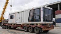 Maison capsule spatiale préfabriquée en acier de 20 pieds sur remorque avec salle de bain, maisonnette moderne pour villa et complexe hôtelier