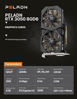 Brand New RTX 3050 8GB GDDR6 Graphics Card - GA107 GPU, 128-Bit, DP+HD+DVI Output, PCIe 4.0 Gaming Graphics Cards