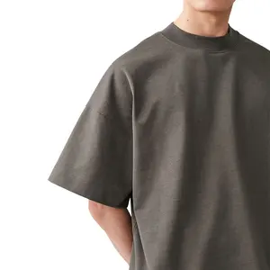 Custom T shirt Stampa t shirt pesante peso 100% degli uomini del cotone T-shirt di goccia spalla più il formato t-shirt