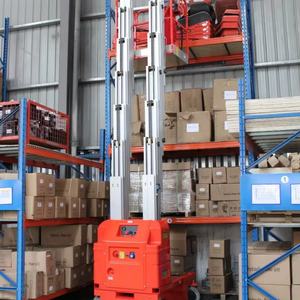 कारखाने मूल्य पोर्टेबल इलेक्ट्रिक ऑटो हाइड्रोलिक एल्यूमीनियम मिश्र धातु डबल मैस्ट लिफ्ट टेबल हवाई कार्य मंच हवाई कार्य मंच - Product Image 3