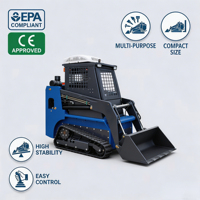 Chargeuse sur chenilles robuste de 25 CV avec cabine ROPS et garantie d'un an pour les projets miniers