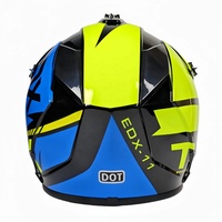 Casco Todoterreno Integral Más Vendido, Casco de Motocross ABS para Motociclistas, Casco de Carreras Todoterreno Duradero y Cómodo