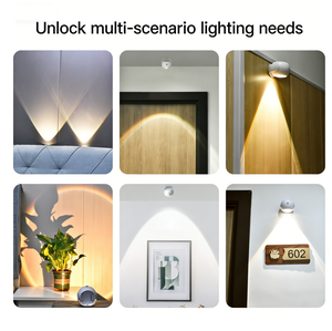 Lampe projecteur coucher de soleil rotative avec capteur de mouvement, rechargeable par USB, 3 modes de couleur, lumière murale pour chambre à coucher, salon - Product Image 3