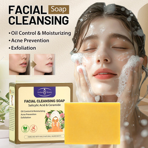 Jabón Facial <span class=keywords><strong>con</strong></span> Ácido Salicílico y Ceramida Aichun, Limpieza Profunda, Hidratante, Antiarrugas, Jabón de Belleza Facial - Product Image 2