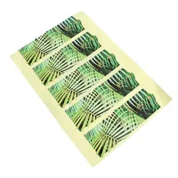 Nouvelles étiquettes Designer personnalisé feuille d'or impression logo adhésif double couche autocollants étiquettes pour emballage