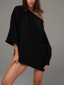 Enyami yeni moda kadın iki parçalı uzun bok geniş bacak Flare pantolon yeni gelenler sonbahar moda katı 2 parça Set - Product Image 3