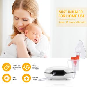 Mesin <span class=keywords><strong>Nebulizer</strong></span> Medis Portabel Bertenaga Listrik, Rendah Kebisingan, Merek OEM, untuk Penggunaan di Rumah - Product Image 6