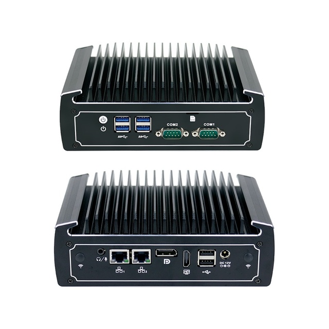 Yanling N3022 Core 10 Generation Wall-Mounted Fanless 2.5G Edge Server 485 Dual-String Linux Industrial Microcomputer AGV Mini