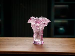 शुद्ध क्रिस्टल ग्लास <span class=keywords><strong>vase</strong></span> लक्जरी सुरुचिपूर्ण खो मोम हस्तनिर्मित घर सजावट - Product Image 2