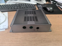 Boîtier PCB personnalisé 120x45 en aluminium extrudé pour amplificateur, boîtier de dissipation thermique anodisé, boîtier de contrôle multifonctionnel
