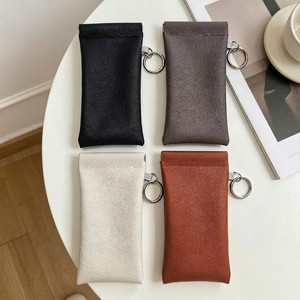 Estuche minimalista para gafas, rectángulo de cuero con cierre magnético, bolsa de almacenamiento para gafas, portátil, para viaje, con colgador incorporado - Product Image 1