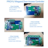 Ücretsiz Yazılımlı 4 Kapılı TCP/IP Erişim Kontrol Paneli, Akıllı Kart Giriş Sistemi için Wiegand RFID Kontrol Kartı