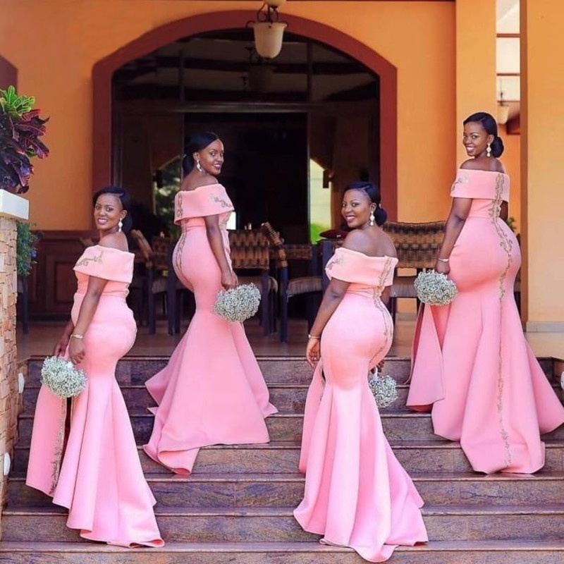 ugly peach bridesmaid dresses African Mermaid Plus Size Fat Dress Dresses vintage