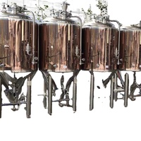 Système de brassage en cuivre rouge de 500 L pour équipement de micro-brasserie, système de brassage de bière