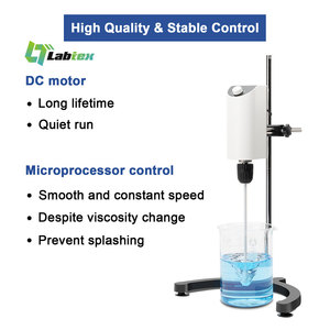 Máy khuấy trên cao LABTEX Mini kiểu analog, máy trộn điện trên cao 10L dùng trong phòng thí nghiệm với tốc độ điều chỉnh 100-2500 vòng/phút - Product Image 4