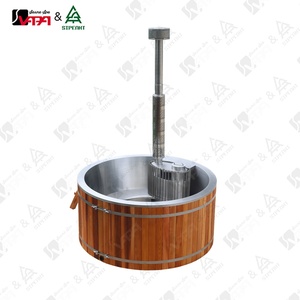 Bañera de hidromasaje de lujo de doble uso Vapasuna <span class=keywords><strong>para</strong></span> uso doméstico comercial leña de acero inoxidable 304 pared gruesa de 1,5mm capacidad <span class=keywords><strong>para</strong></span> 5-6 personas - Product Image 4
