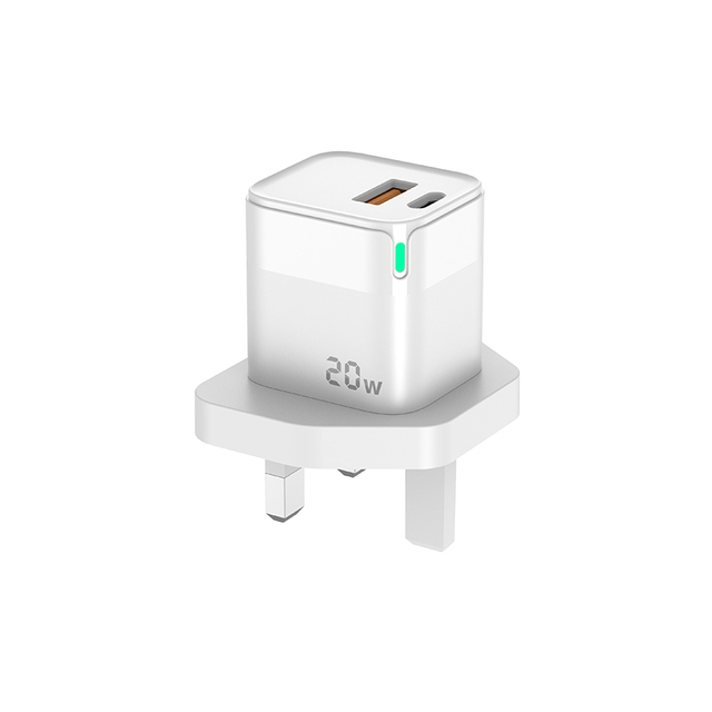 Fast Mobile Charging Travel Adapter UK US EU Port with TYPE C and USB 20w PD Charger for Mobile Devices