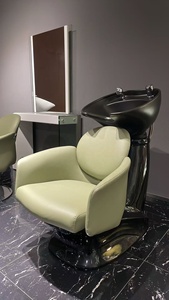 Fauteuil de lavage électrique portable moderne pour salon, inclinable, réglable en hauteur, avec revêtement doux, mobilier commercial - Product Image 3
