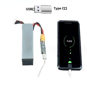 Conversione dalla batteria del modello di aeroplano al caricatore rapido USB XT60 plug 3S-6S batteria al litio conversione di ricarica rapida in <span class=keywords><strong>outfield</strong></span> - Product Image 3