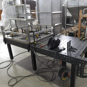 Mire <span class=keywords><strong>como</strong></span> los robots soldan en este sistema de mesa de soldadura 3D de hierro fundido de alta resistencia - Product Image 1