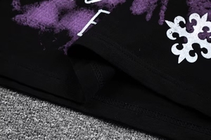 Abbigliamento di Marca di Lusso GLAZA <span class=keywords><strong>GOD</strong></span> per Uomo, Alta Qualità, Stampa con Lettere Viola, Manica Corta, Prezzo Basso, Vendita all'Ingrosso Personalizzata - Product Image 6