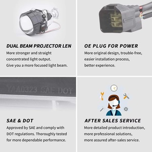 Feux avant LED complets pour Subaru WRX STI 2015-2017, 24V, avec éclairage dynamique de bienvenue, ensemble de feux de circulation, accessoires automobiles transparents - Product Image 5