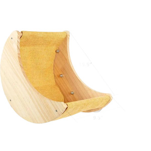 Hamaca de madera para gatos, color madera natural, cama colgante para ventana, para tomar el sol en el balcón, uso en las cuatro estaciones - Product Image 5