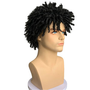 Trenzas de <span class=keywords><strong>Pelo</strong></span> Sintético al Por Mayor, Peluca Masculina para Uso Diario y Fiestas, Negro, Marrón, Natural, Liso, <span class=keywords><strong>Corto</strong></span>, Resistente al Calor - Product Image 4