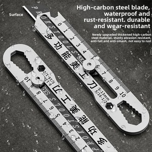 Couteau utilitaire industriel en acier inoxydable 19,5 cm, coupeur multifonction robuste pour travaux extérieurs et découpe - Product Image 5