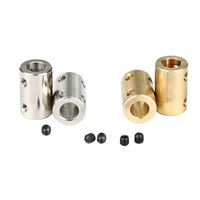 Accouplement rigide en laiton 6-6 8-8 8-10, accouplement 3mm avec fixation intégrée, accessoire de connexion de transmission, accouplements d'arbre DIY