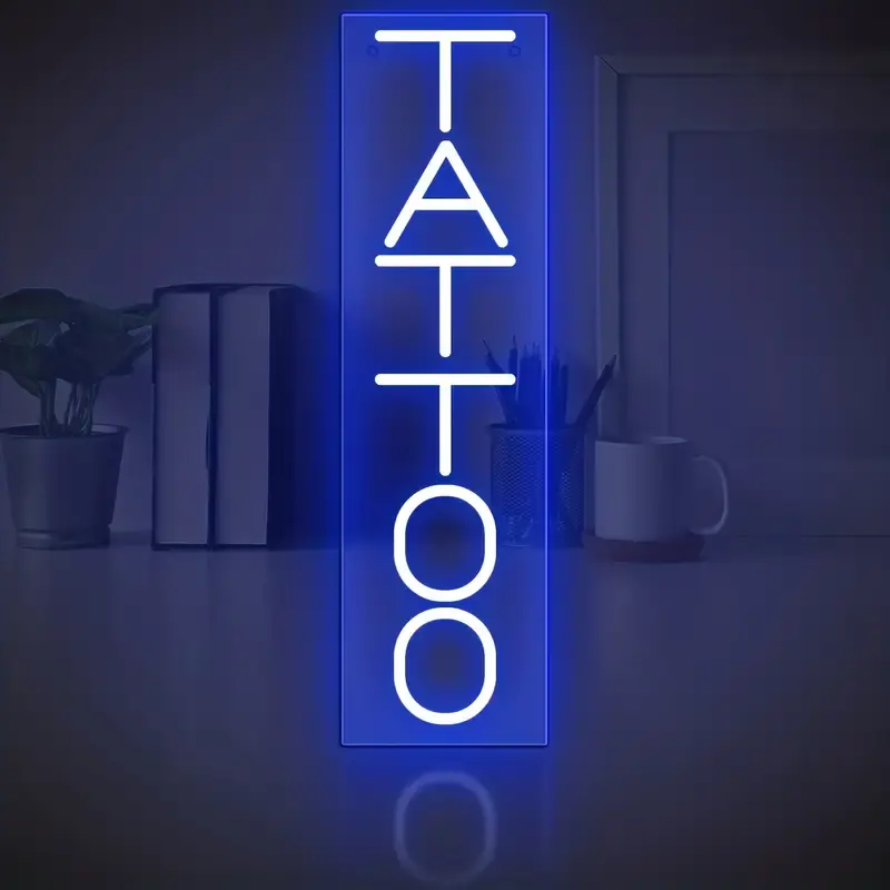 Tattoo Neonschild Neonlichter Tropfversand für Party schnelle Lieferung Dropshipping Dekoration Lettering Licht Logo