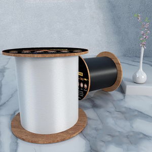 สายเคเบิลใยแก้วนำแสง FTTH สำหรับภายในและภายนอกอาคาร แบบ Single Mode 1 แกน 2 แกน  ปลอกหุ้ม PVC  เสริมลวดเหล็ก 3 เส้น เกรด A - Product Image 4