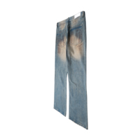 Fabricant de jeans en denim sur mesure, jeans baggy pour hommes, bleu rétro, lavé, brossé, 100% coton, effet usé