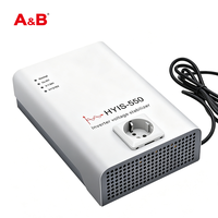 Régulateur de tension automatique monophasé à onde sinusoïdale pure, stabilisateur de type onduleur 550VA 400W, entrée large 90-310V, sortie 220V/230V