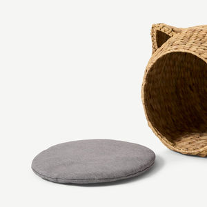 Chinesische handgemachte Rattan gewebte halb geschlossene Haustier Villa Katzen nest Haus Hunde bett Rattan Haustier Korb - Product Image 3