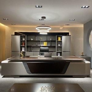 Escritorio Ejecutivo de Lujo con Dos Gabinetes para Directores, Gerentes y Directores Generales con Función de Ajuste de <span class=keywords><strong>Altura</strong></span> - Product Image 1