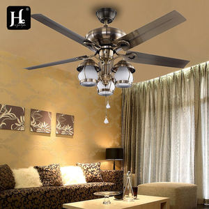 Ventilador de techo decorativo con luces LED, lámpara colgante, luz de techo de 52 pulgadas - Product Image 6