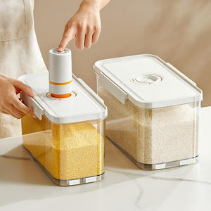 Caixa de Armazenamento para Frutas, Vegetais, Carnes e Ração para Cães e Gatos, Kimchi, 4.5L 3.5kg, 6L 5kg, Recipiente a Vácuo com Compasso de Tempo - Product Image 1