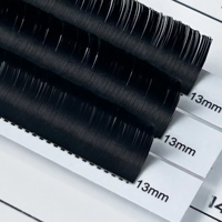 Ellipse cachemire 0.15 cils plats promade cils plat plateau mixte extensions de cils foncés