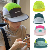 Casquette de course à 5 panneaux Performance personnalisée unisexe, casquette de course de haute qualité, chapeau léger à cinq panneaux Gorras pour hommes femmes