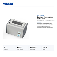 Bain-marie numérique à température constante VIKERI, réservoir en acier inoxydable de 5 L, bain-marie thermostaté de laboratoire RT-100C