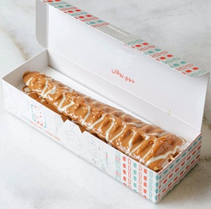 Plateau d'emballage recyclable à emporter à emporter <span class=keywords><strong>aller</strong></span> à 100% papier kraft de qualité alimentaire churros hot dog maïs chien - Product Image 2