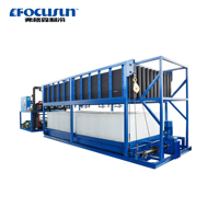Machine à fabriquer des blocs de glace commerciaux de 10 tonnes/jour, alimentée à l'énergie solaire, avec compresseur