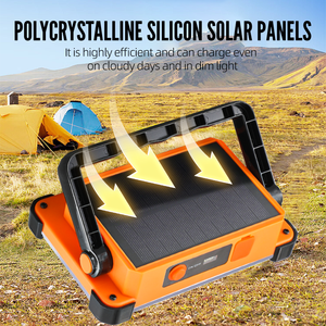 Lampe de travail à LED avec projecteur solaire avec corps en ABS imperméable à l'intérieur et à l'extérieur pour la maison, la réparation, le <span class=keywords><strong>camping</strong></span>, la chasse - Product Image 3